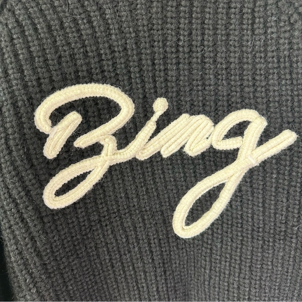 NWOT ANINE BING Bing Kendrick Black Sweater SZ XS - Picture 4 of 7